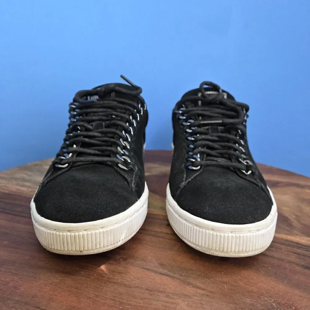 PUMA Suede Classic X Chain Trainers Black /White Sole Women’s 8.5 (EU39) - DESC